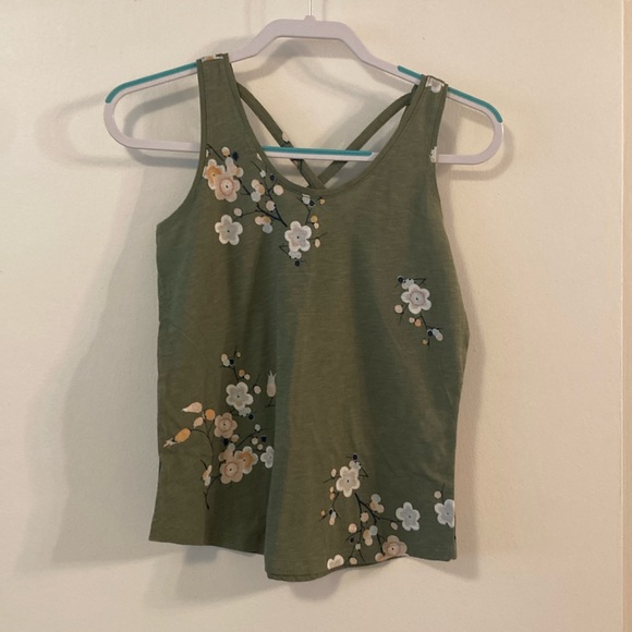 LOFT Tops - LOFT Outlet olive green tank